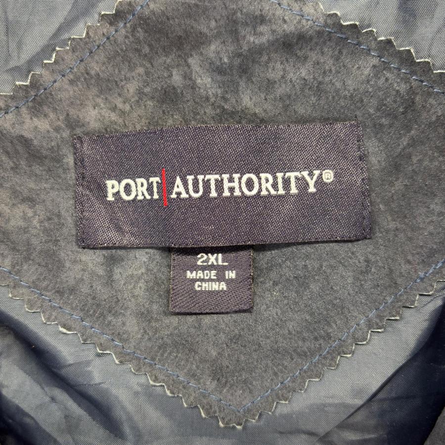 古着 PORT AUTHORITY スタジャン レザージャケット スウェード CACHE