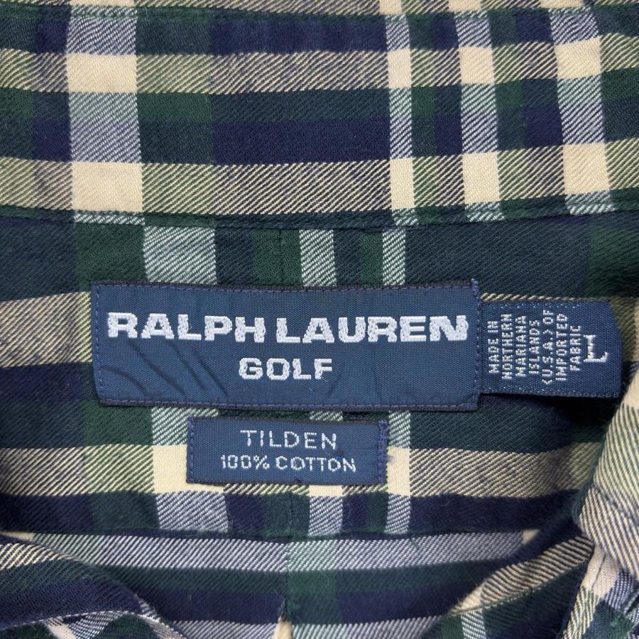 古着 00's/00年代 ポロゴルフ POLO GOLF 長袖シャツ チェック柄 ワン