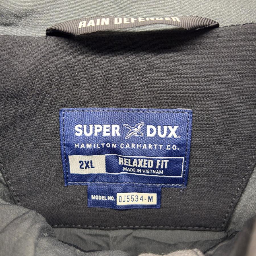 古着 カーハート Carhartt ナイロンジャケット スーパーダックス ボンディングアクティブジャケット フルジップ 企業 2XL  ブラック Carhartt（カーハート） 古着 ナイロンジャケット スーパーダックス