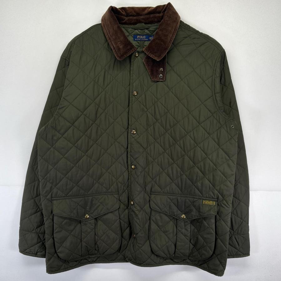 古着 ポロ・ラルフローレン POLO RALPH LAUREN カバーオール 大きいサイズ キルティングジャケット ハンティングジャケット 2XLTALL POLO RALPH LAUREN（ポロ・ラルフローレン） 古着 カバーオール 大きい