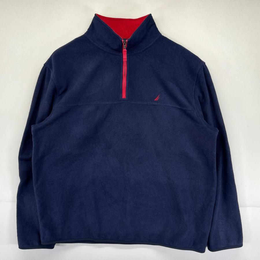 古着 ノーティカ NAUTICA フリースジャケット 大きいサイズ ハーフ