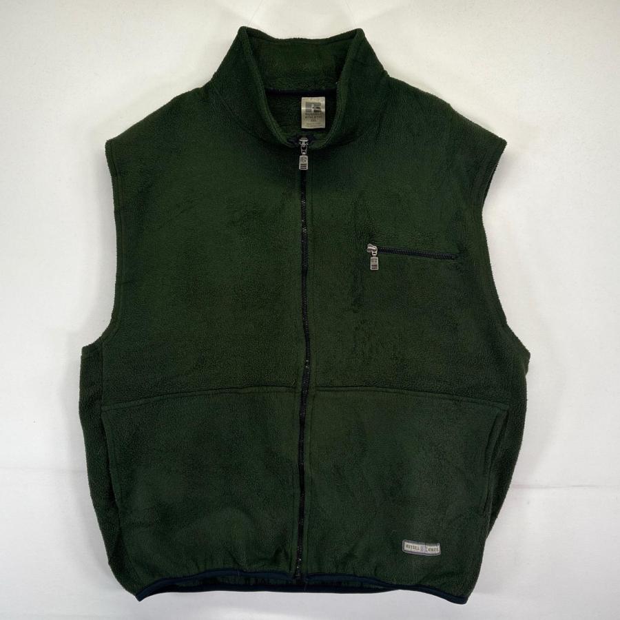 ダークグリーン コットン フリース ベスト 良品】THE NORTH FACE フリースベスト ダークグリーン 140 良品THE