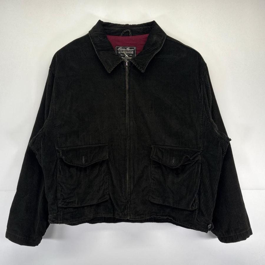 古着 エディー・バウアー Eddie Bauer ジャケット 大きいサイズ コーデュロイジャケット 太うね 無地 2XL  ブラウン系 メンズ 古着 エディー・バウアー Eddie Bauer ジャケット 大きいサイズ
