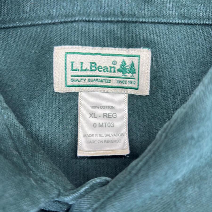 L.L.Bean（エルエルビーン） 古着 長袖シャツ 大きいサイズ 無地 胸 
