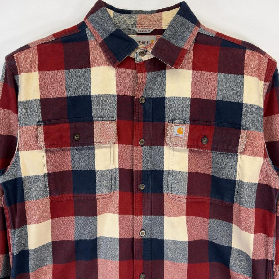 Carhartt（カーハート） 古着 長袖シャツ ネルシャツ ワンポイントロゴ