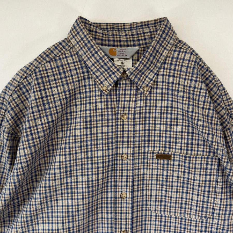 Carhartt（カーハート） 古着 Carhartt USA製 長袖シャツ ボタンダウン