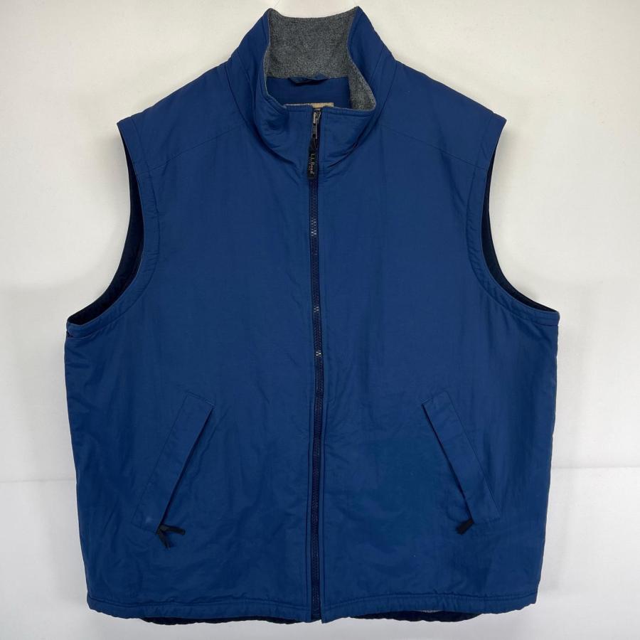 L.L.Bean（エルエルビーン） 古着 ベスト ナイロン フルジップ 大きい