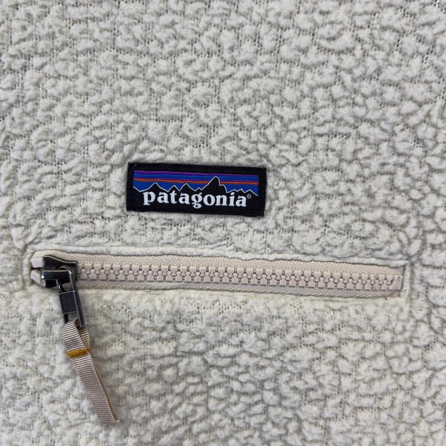 古着 パタゴニア patagonia フリースジャケット ハーフジップ プルオーバー アウトドア ワンポイントロゴ L  ベージュ メンズ patagonia（パタゴニア） 古着 フリースジャケット ハーフジップ プル