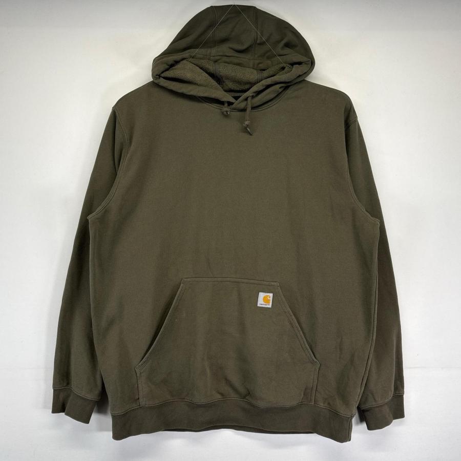 Carhartt カーハート　XL プルオーバー　フーディ　パーカー　ロゴ刺繍 Carhartt（カーハート） 古着 パーカー 大きいサイズ ワンポイントロゴ