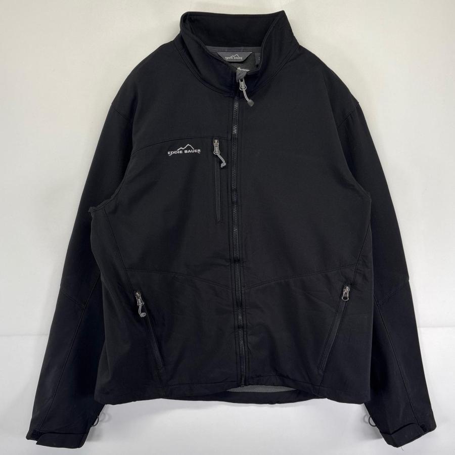 OLD us古着 Eddie bauer シェルジャケット ブラック 古着 エディー・バウアー Eddie Bauer ナイロンジャケット ソフト