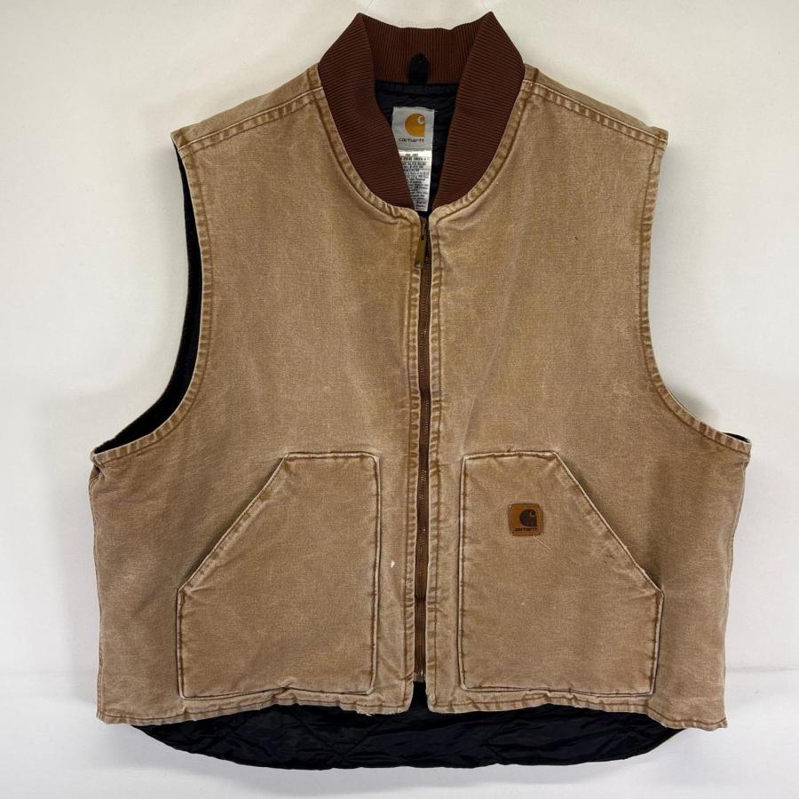Carhartt（カーハート） 古着 Carhartt USA製 ベスト 中綿 ダック
