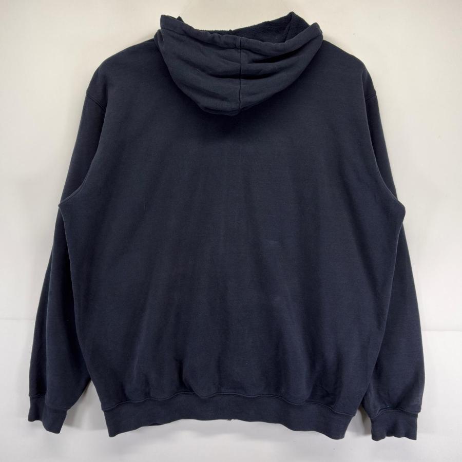 古着 カーハート Carhartt パーカー フルジップ 裏地付き 中綿 ワンポイントロゴ 大きいサイズ 2XL  ネイビー メンズ Carhartt（カーハート） 古着 パーカー 大きいサイズ フルジップ 裏