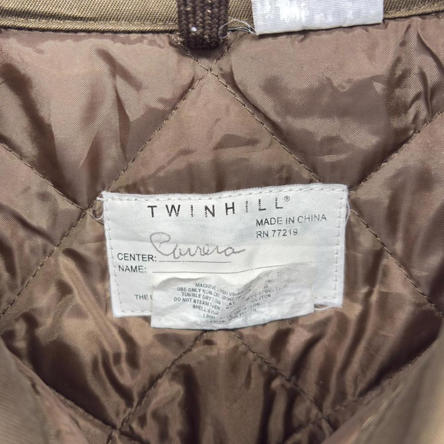 古着 TWIN HILL ワークジャケット ハーフジップ UPS 中綿 プルオーバー 