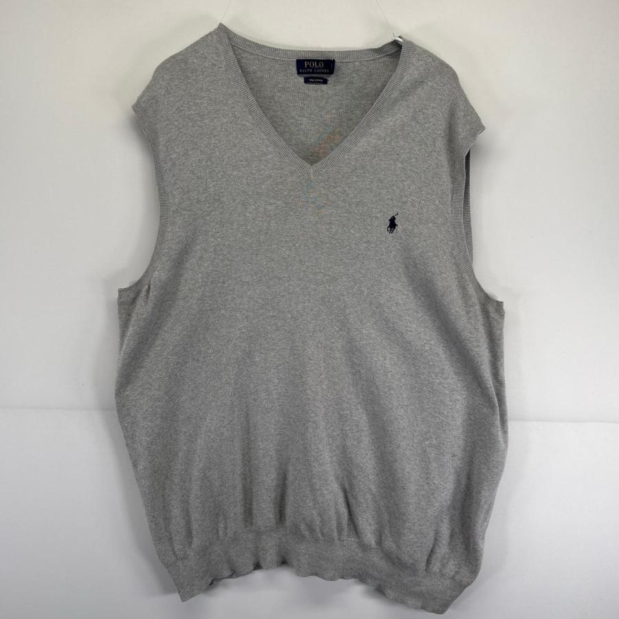 POLO RALPH LAUREN（ポロ・ラルフローレン） 古着 ニットベスト 大きい