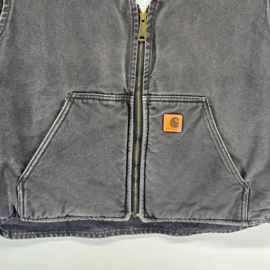 Carhartt（カーハート） 古着 ベスト ダック 裏ボア フルジップ ワーク