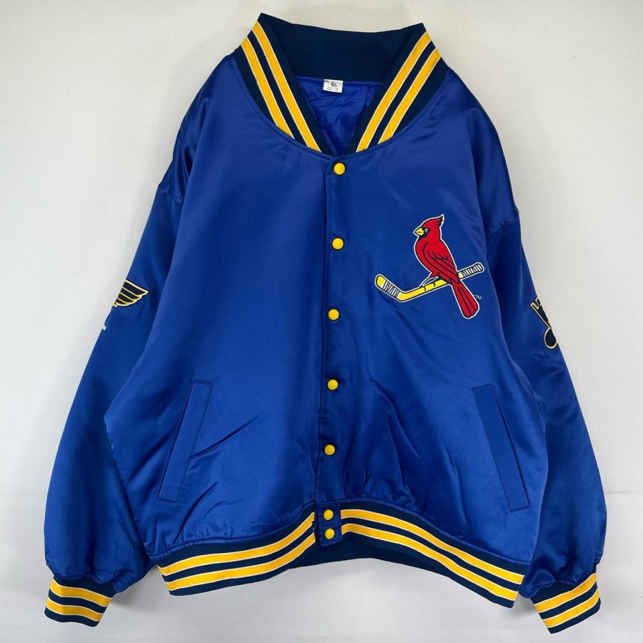 古着 スタジャン ナイロン MLB セントルイス カージナルス アワード