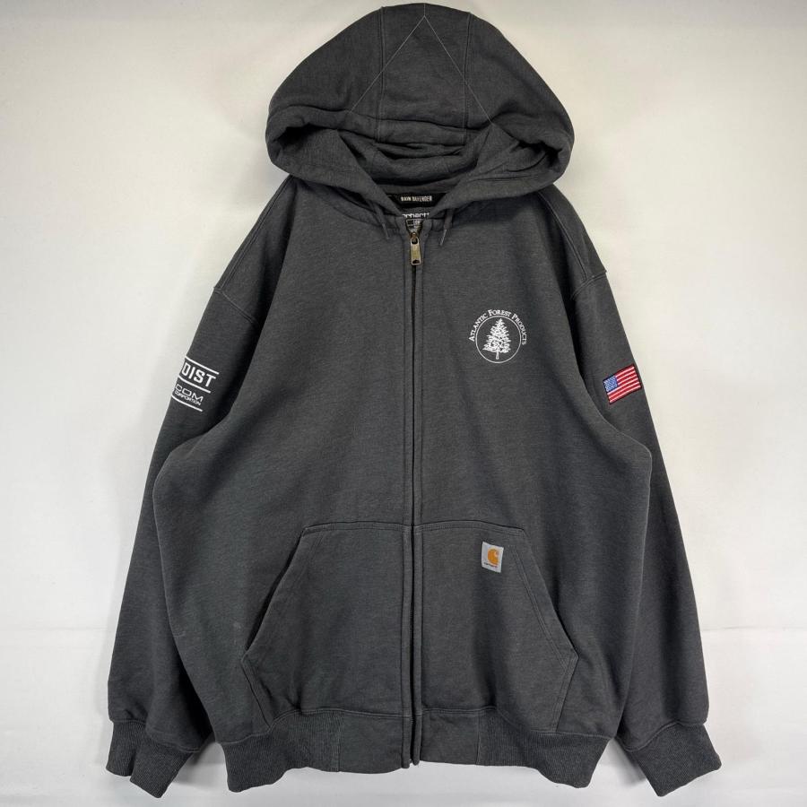Carhartt（カーハート） 古着 パーカー フルジップ ロゴ刺繍 ワン 