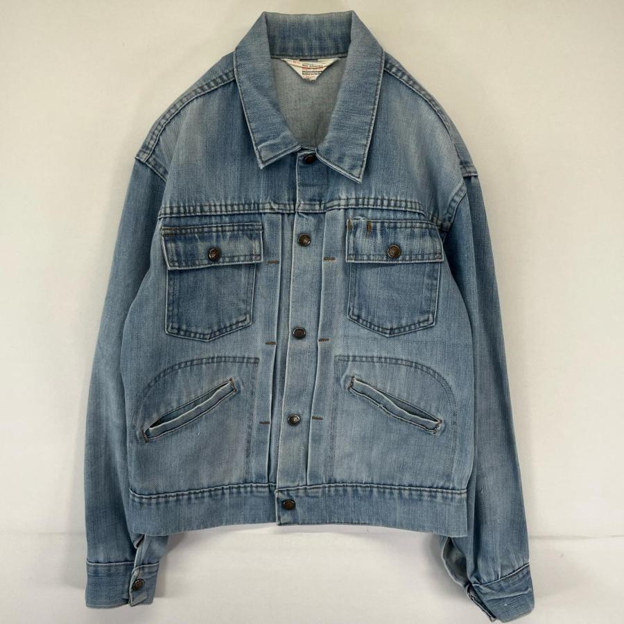 古着 70's/70年代 ヴィンテージ  JC.Penney デニムジャケット ジージャン 胸ポケット  ブルー メンズ 古着 70's/70年代 ヴィンテージ JC.Penney デニムジャケット