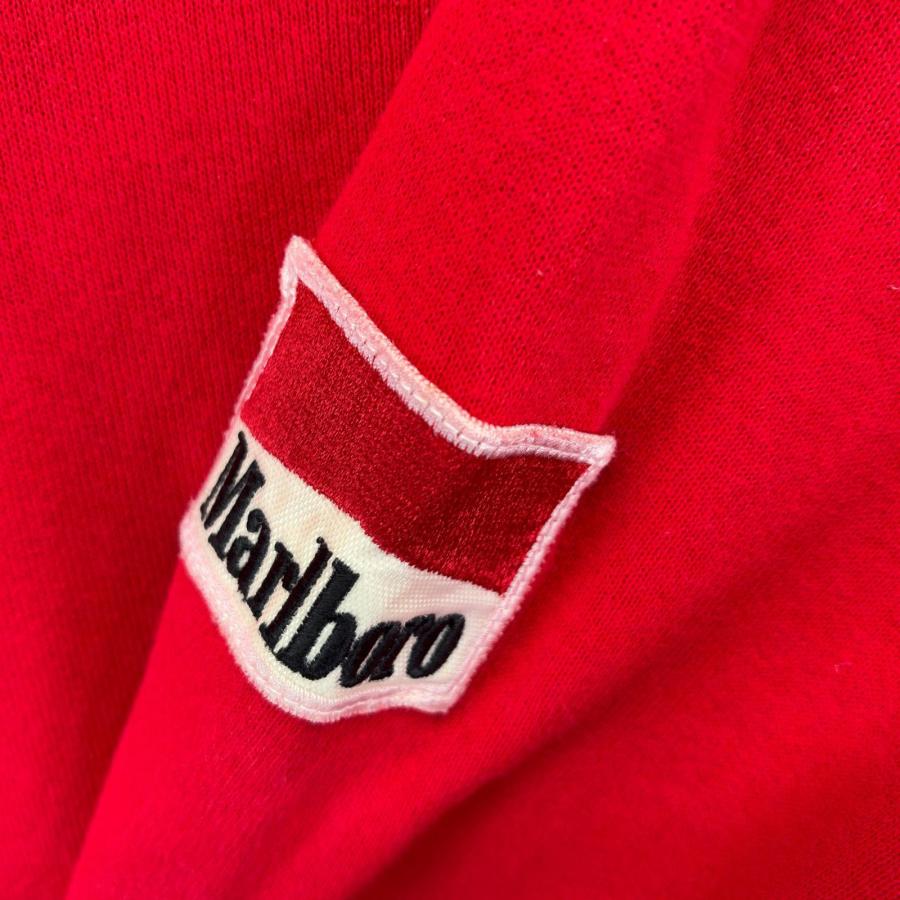 古着 マルボロ MARLBORO USA製 パーカー プルオーバー ワンポイント 