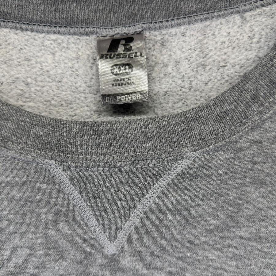 古着 ラッセル Russell スウェット クルーネック プルオーバー 前V