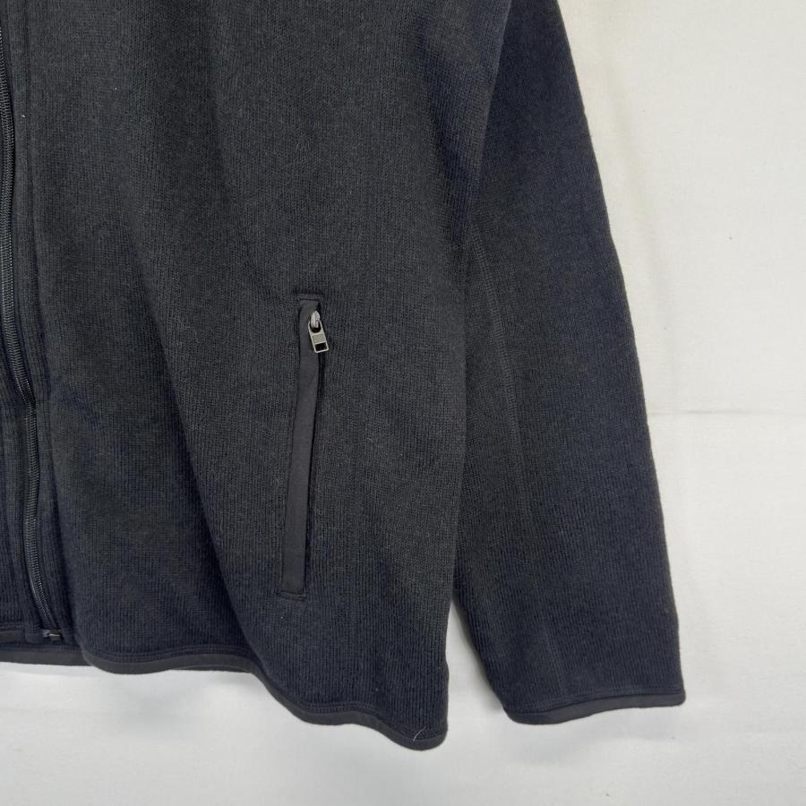 古着 パタゴニア patagonia フリース ニット フルジップ アウトドア ワンポイント ロゴ 2XL  ブラック系 メンズ patagonia（パタゴニア） 古着 フリース ニット フルジップ アウトドア
