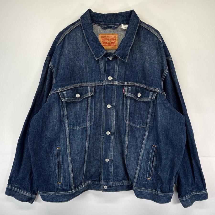 LEVI'S 濃紺　超美品　デニムジャケット　Gジャン　44 Levi's（リーバイス） 古着 デニム ジャケット Gジャン デニム