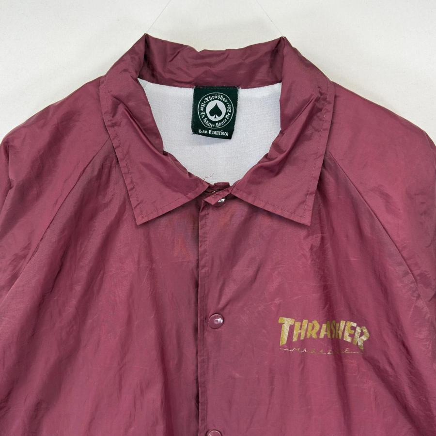 が*！様 80s THRASHER コーチジャケット　usa製 古着 スラッシャー Thrasher USA製 ジャケット コーチジャケット ロゴ