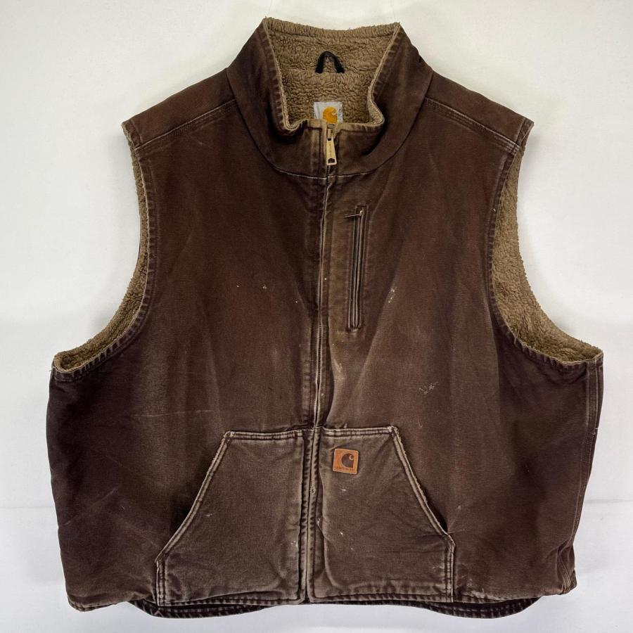 Carhartt（カーハート） 古着 ダック ベスト ボアライナー 大きい
