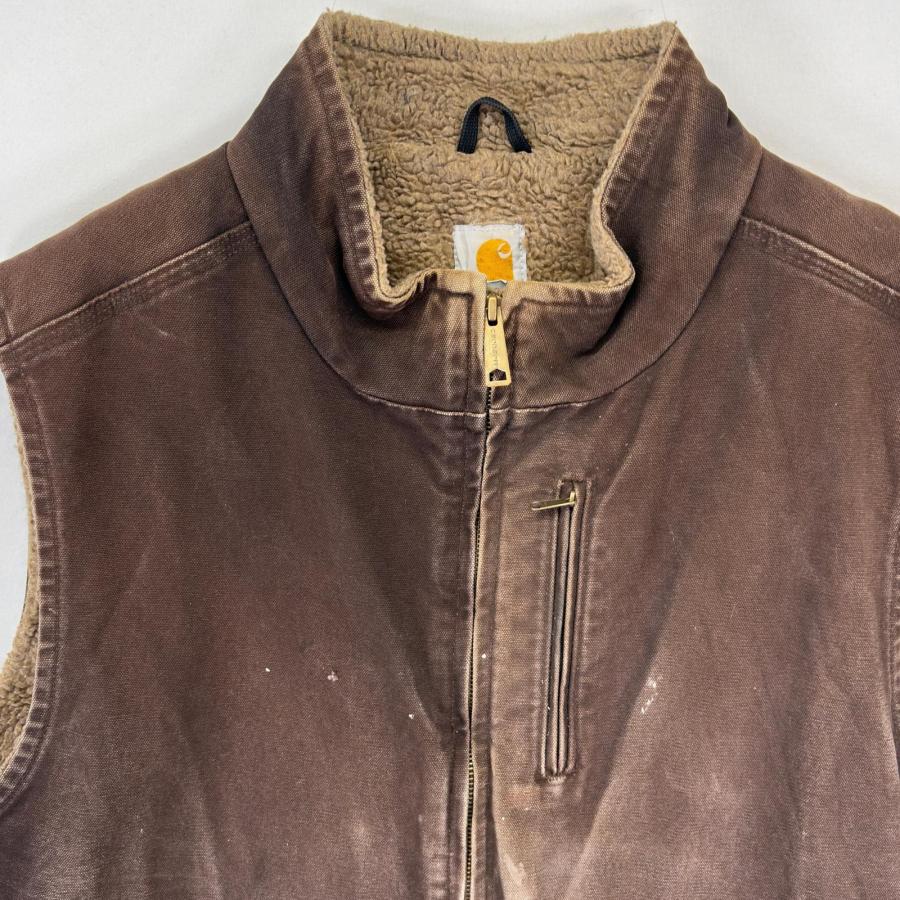 Carhartt（カーハート） 古着 ダック ベスト ボアライナー 大きい
