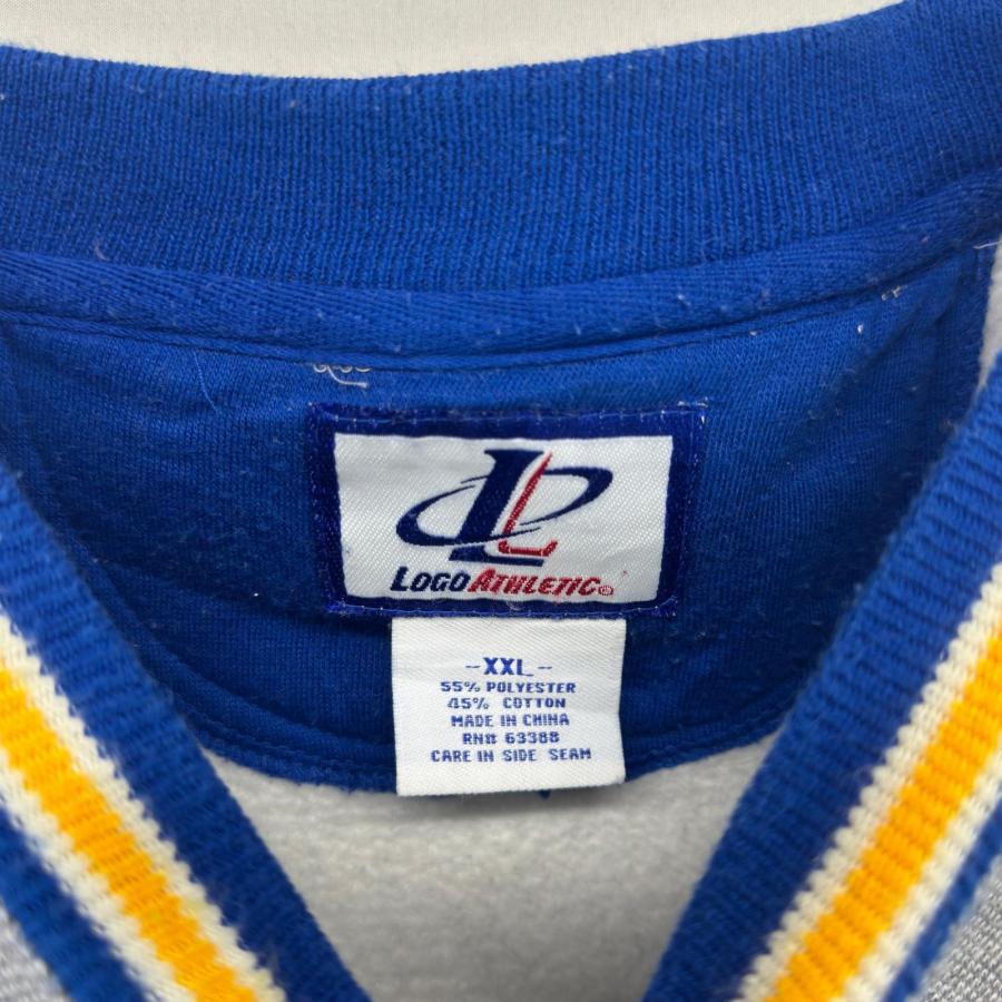 希少  スペイン代表 スウェット TVEロゴ 青 L相当 刺繍 古着 古着 90's/90年代 ロゴアスレチック LOGO ATHLETIC スウェット プル