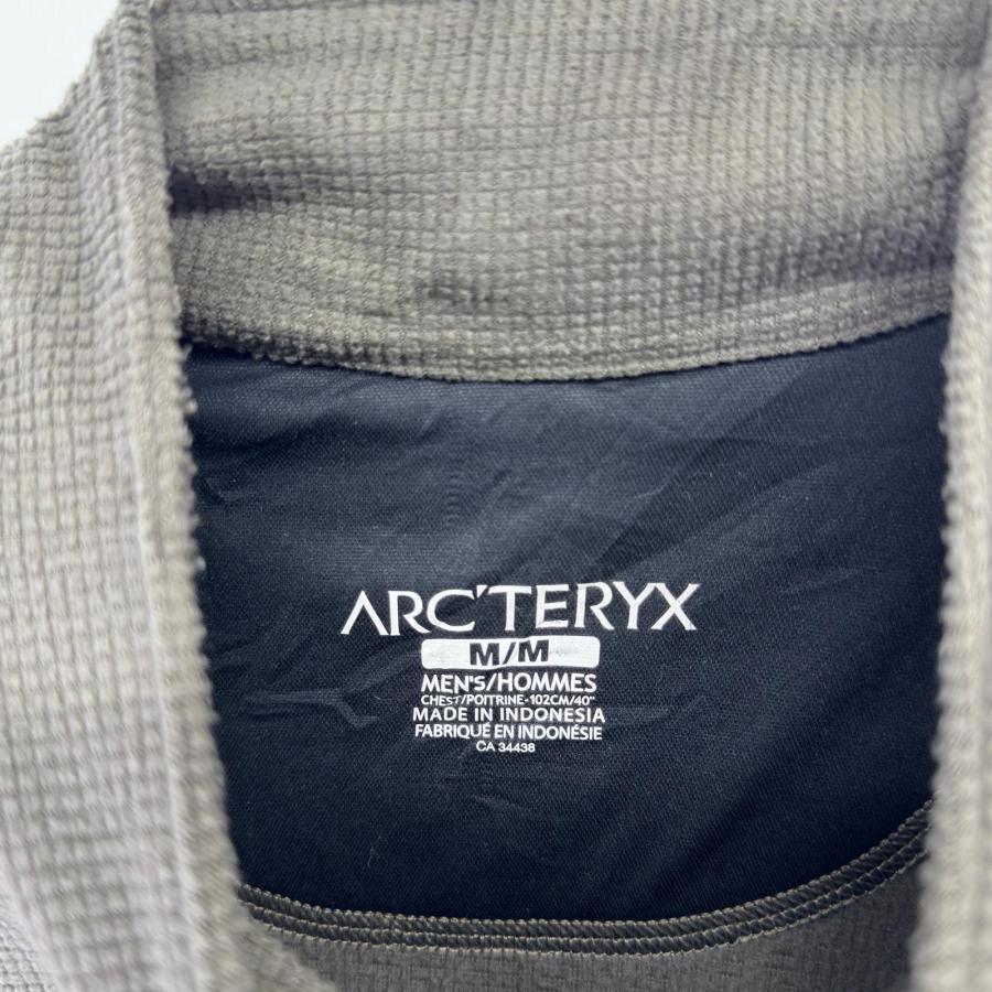 古着 アークテリクス ARC'TERYX フリース スウェット ハーフジップ ワンポイントロゴ ポーラテック トレーナー M  ブラウン系 メンズ ARC'TERYX（アークテリクス） 古着 フリース スウェット ハーフジップ