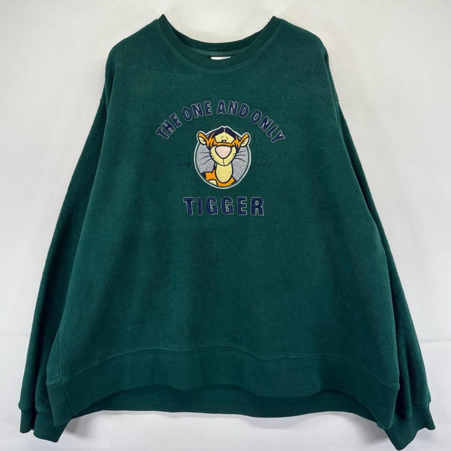 Disney（ディズニー） 古着 フリース トレーナー ティガー ロゴ くまの 