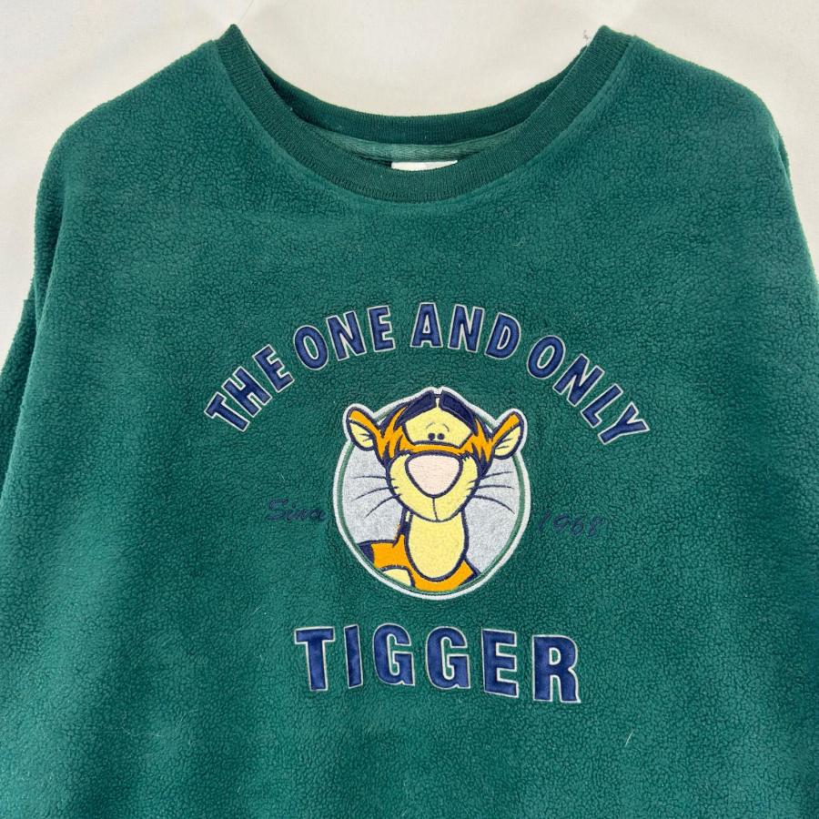 Disney（ディズニー） 古着 フリース トレーナー ティガー ロゴ くまの 