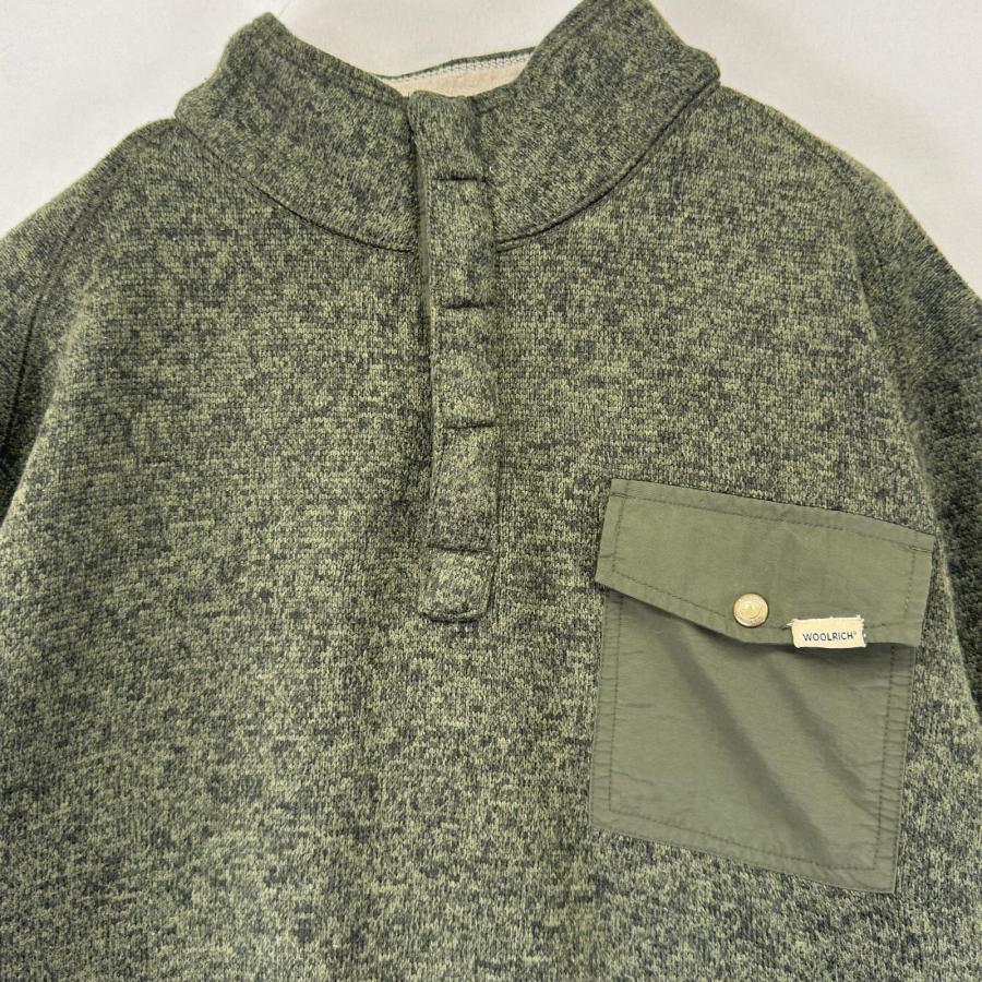 WOOLRICH（ウールリッチ） 古着 フリース ニット ハーフボタン プル