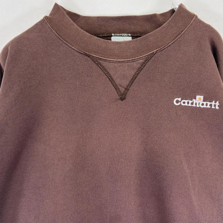 Carhartt（カーハート） 古着 スウェット ロゴ刺繍 ワンポイント V 