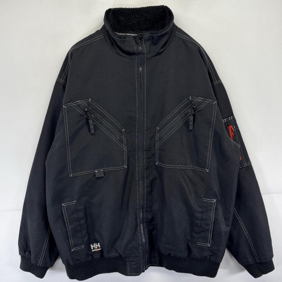古着 ヘリーハンセン HELLY HANSEN ジャケット フルジップ 裏地ボア 