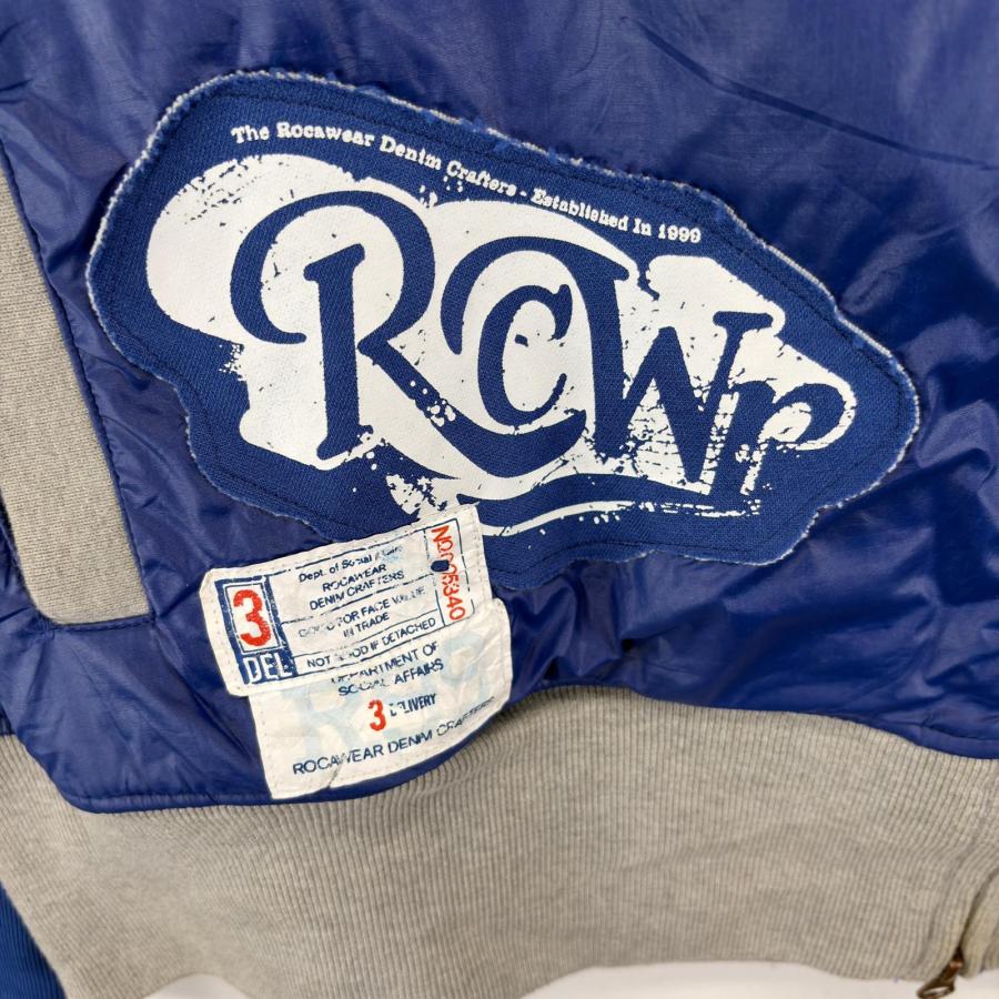 古着 ロカウェア Roca Wear ジャケット フルジップ 切り替え 大きい