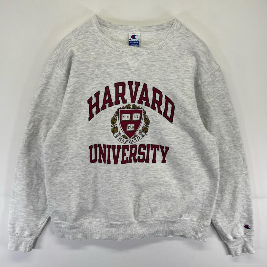 古着 90's/90年代 チャンピオン Champion USA製 スウェット カレッジ プリント トレーナー クルーネック 2XL 霜降りグレー メンズ Champion（チャンピオン） 古着 90's/90年代 Champion USA製