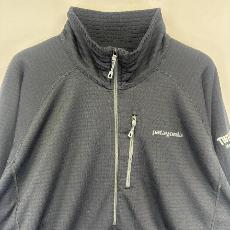 古着 パタゴニア patagonia フリースジャケット R1 大きいサイズ ワンポイント ハーフジップ トレーナー 胸ポケ 2XL  ブラック メンズ patagonia（パタゴニア） 古着 フリースジャケット R1 大きいサイズ