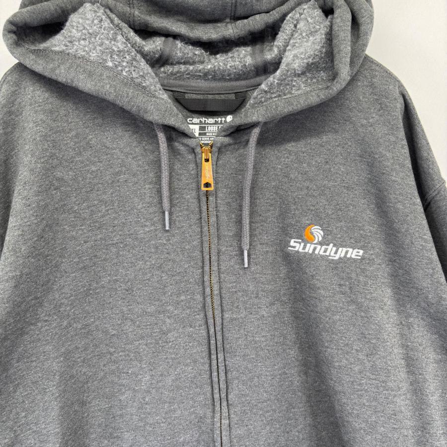 Carhartt（カーハート） 古着 パーカー フルジップ 刺繍 大きいサイズ