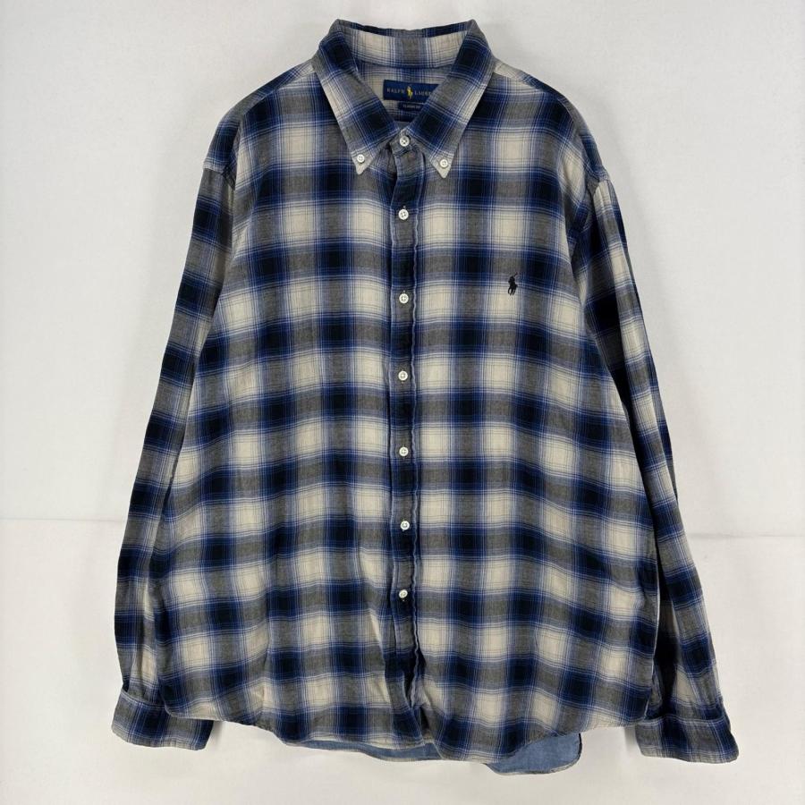 POLO RALPH LAUREN（ポロ・ラルフローレン） 古着 長袖シャツ オンブレ
