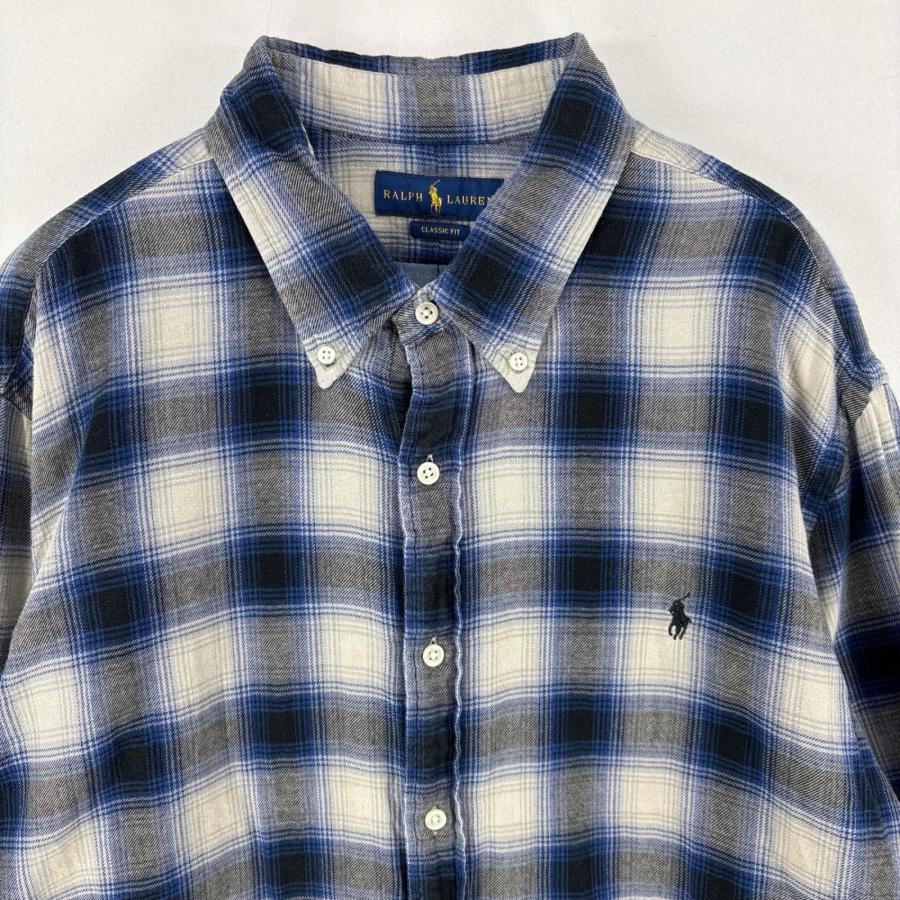 POLO RALPH LAUREN（ポロ・ラルフローレン） 古着 長袖シャツ オンブレ