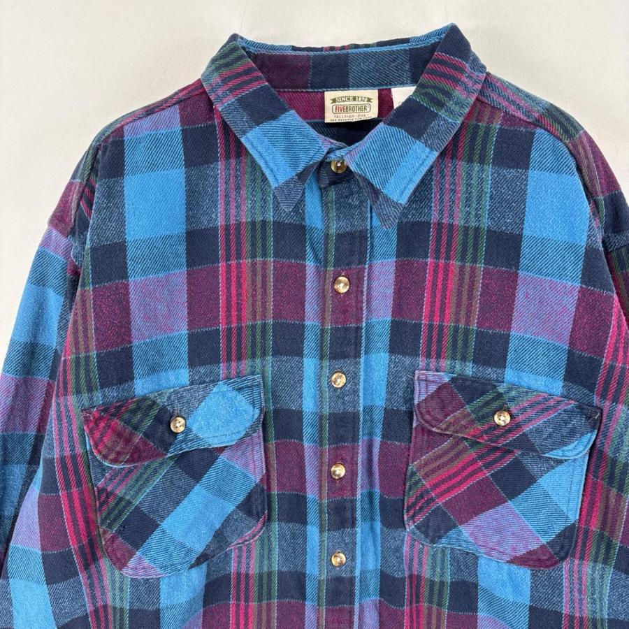 古着 90's/90年代 ファイブブラザー FIVE BROTHER 長袖シャツ 胸ポケ
