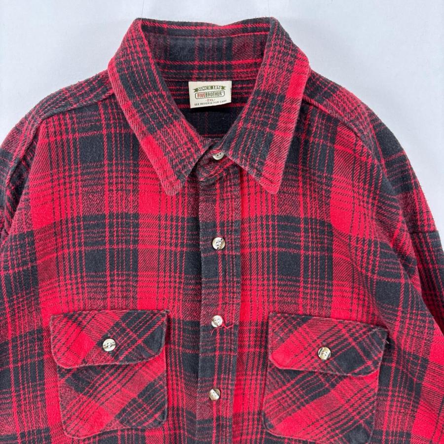 古着 90's/90年代 ファイブブラザー FIVE BROTHER 長袖シャツ 胸