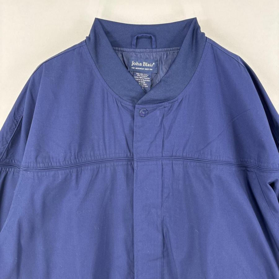 【新品未使用】 ジップアップジャケット ネイビー 2XL タグ付き 古着 ジョンブレア John Blair ジャケット フルジップ ダービー