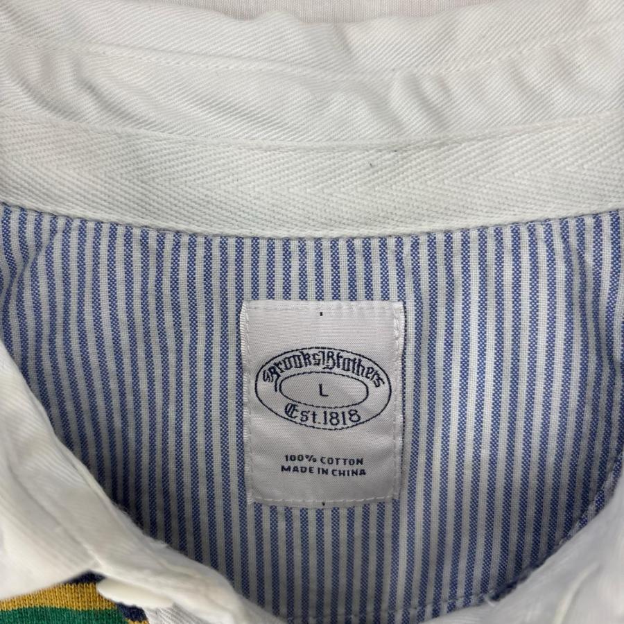 BROOKS BROTHERS（ブルックスブラザーズ） 古着 長袖シャツ ロゴ 刺繍