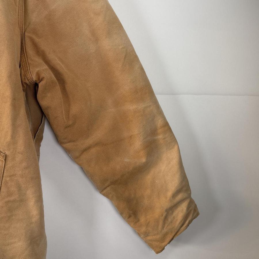 古着 90's/90年代 カーハート Carhartt ダック ワークジャケット トラディショナルジャケット 裏地キルティング  ブラウン メンズ Carhartt（カーハート） USA古着 90's/90年代 ダック ワークジャケット