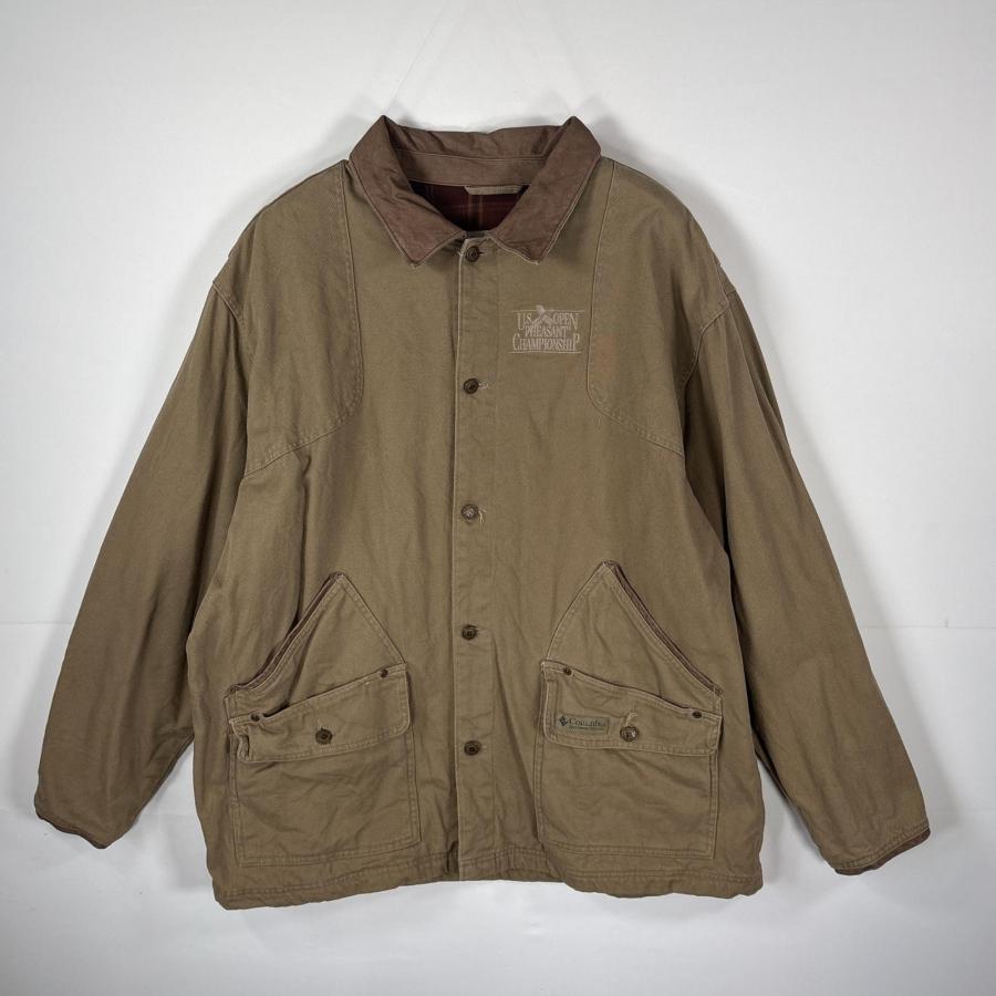 つ*し様 80sUSA製WALLSハンティングジャケットダック地 切替襟カバーオ Columbia（コロンビア） USA古着 ダック ハンティングジャケット 襟