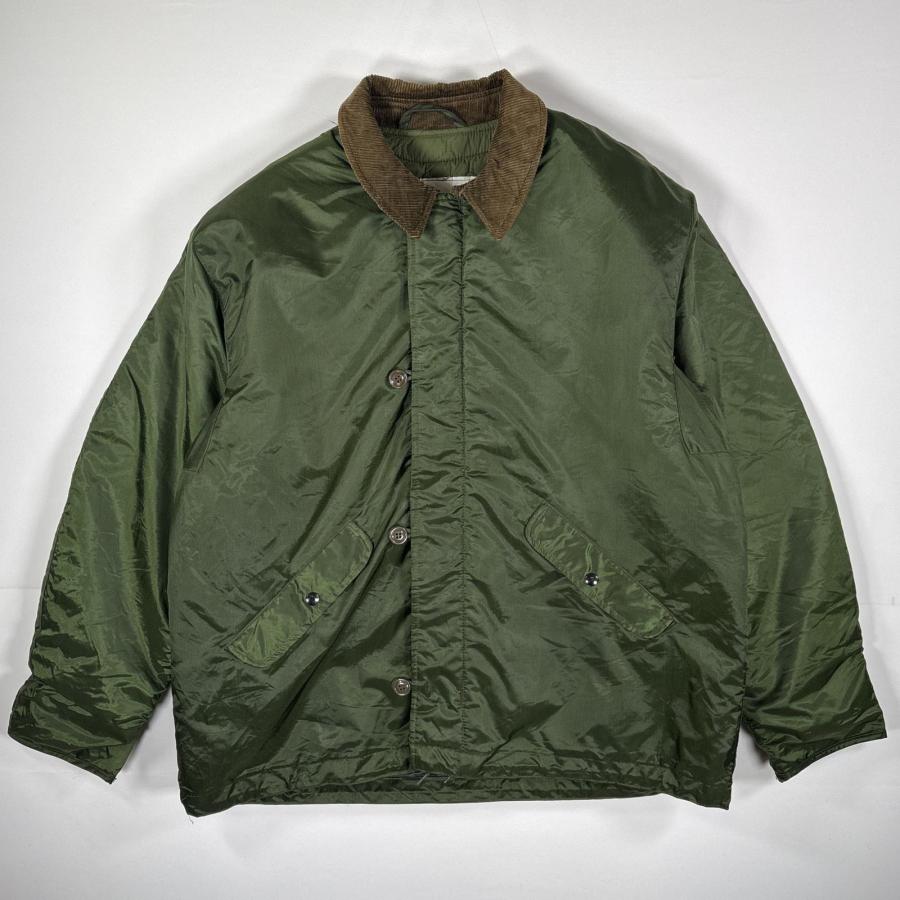 古着 ミリタリー ジャケット メンズ 80年代 80s 緑 内側キルティング USA古着 80's/80年代 ヴィンテージ ミリタリージャケット デッキ