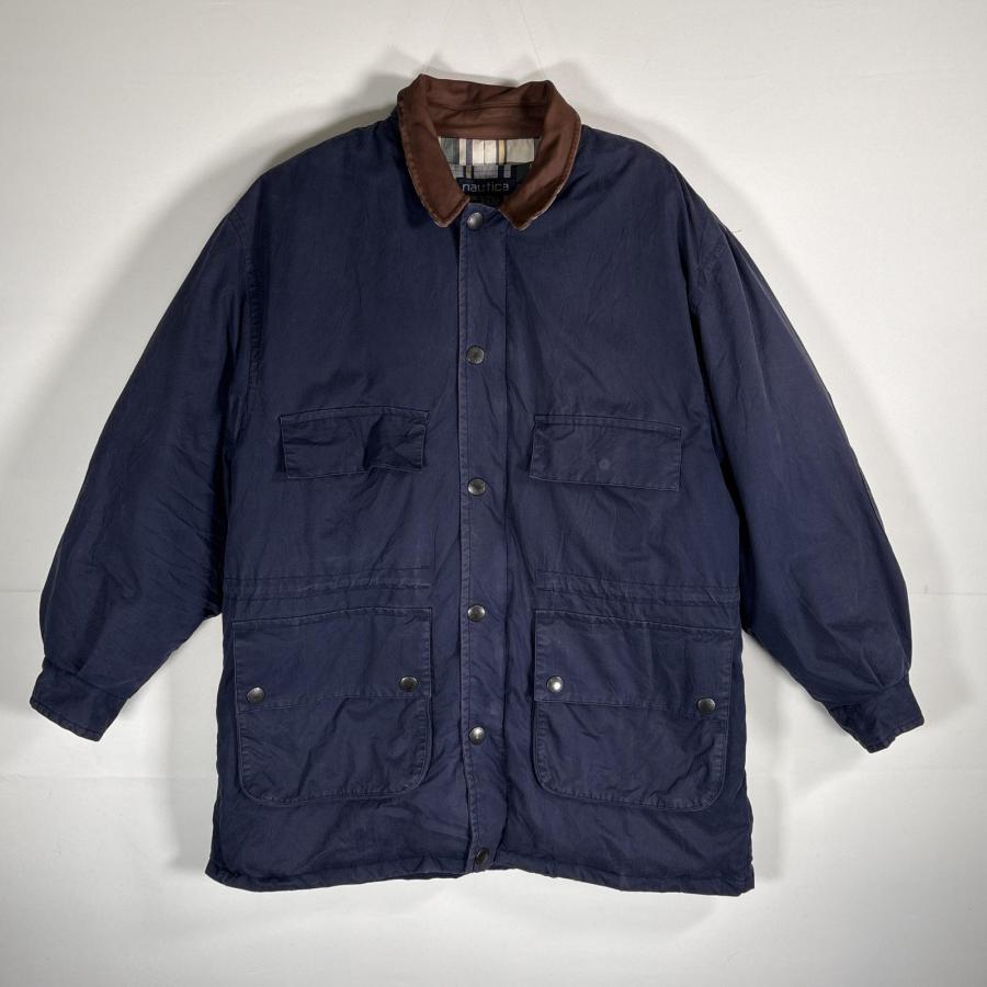 USA古着 90's/90年代 ノーティカ NAUTICA ダウンジャケット ミリタリー